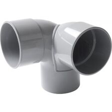 image Coude PVC double d'équerre 87°30 MF