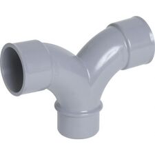 image Coude PVC double parallÃ¨le 87°30 MF