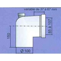 image PIPE COURTE MALE A PRISE D'AIR PCMA