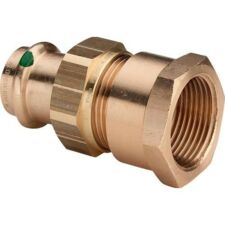image Raccord union 3P a sertir bronze femelle