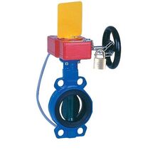 image Vanne papillon incendie APSAD avec 2 contacts fin de course