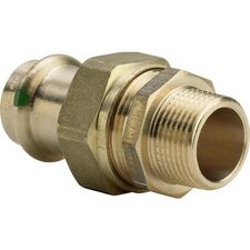 image Raccord union 3P Ã  sertir bronze mÃ¢le