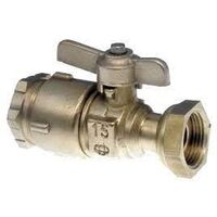 image ROBINET DROIT F BOISSEAU SPHERIQUE DN15 PE25- 3/4