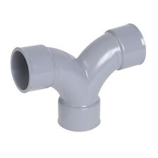 image Coude PVC double parallÃ¨le 87°30 FF