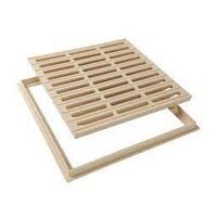 image GRILLE AVEC CADRE 200X200 GRIS