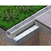 image CANIVEAU BETON POLY SELF 100 + PASSERELLE GALVA