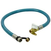 image ROBINET GAZ ROAI + FLEXIBLE INOX 1.50M 34439 003