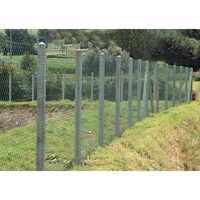 image POTEAU CLOTURE BETON 10X10  GRIS 2M50