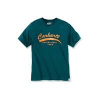 image TEE-SHIRT SCRIPT GRAPHIC 105714 NIGHT BLUE  S