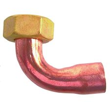 image Douille coudée cuivre 2 piÃ¨ces