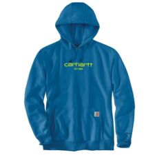 image SWEAT CAPUCHE LOGO GRAPHIC 105569 BLEU SURF