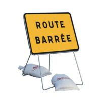 image PANNEAU KC1 METAL ROUTE BARREE