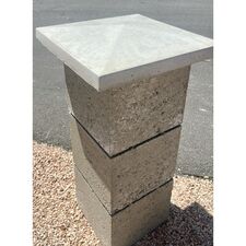 image Chapeau pilastre pointe diamant gris