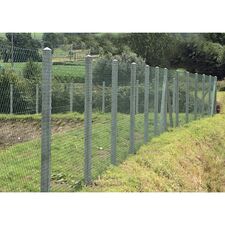 image POTEAU CLOTURE BETON 10X10 GRIS