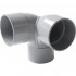 image Coude PVC double d'équerre 87°30 MF