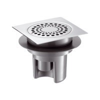 image Siphon de sol carré 150 grille inox Delabie