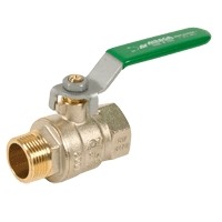 image Vanne 1/4 tour Ã  BS FF poignée verte NF