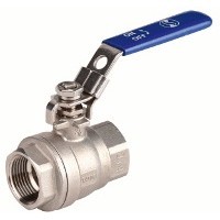 image Vanne 2 piÃ¨ces acier inox FF