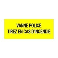 image ETIQUETTE VANNE POLICE 150X75 1P
