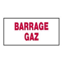 image Etiquette barrage gaz